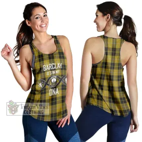 Barclay Dress Tartan Women's Racerback Tanks with Family Crest DNA In Me Style