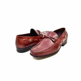 British Walkers Leon Men's Bordeaux Leather Loafers