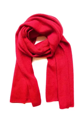 Cashmere scarf in Bright red