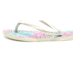 Havaianas Flip Flops Eva Silver Colour For Women