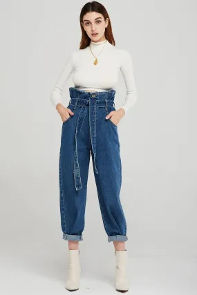 Kinley Paperbag Waist Mom Jeans