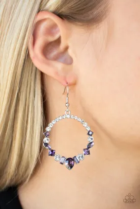 Revolutionary Refinement - Purple Earrings - Paparazzi Accessories