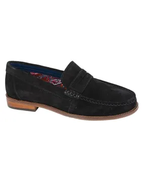 Roamers Mens Slip On Casual Suede Loafer