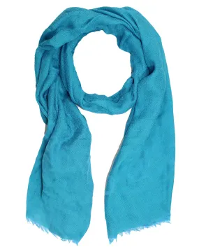 Stefano Ricci Scarf Aqua Blue Pattern - Luxury Cotton Silk Man Shawl SALE