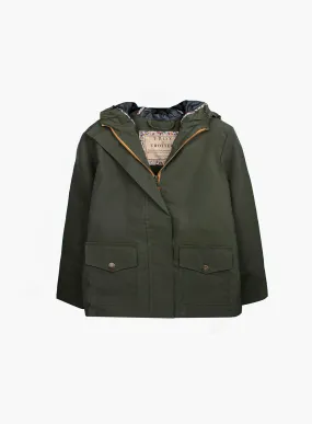 TROY London Wax Waterproof Jacket in Green