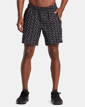 Yogger Stretch 17" Athletic Shorts - RVCA Monogram